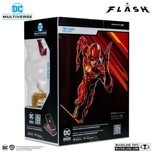 DC Multiverse THE FLASH Movie McFarlane Toys 12” Statue Lightning Running Pose - Picture 3 of 7